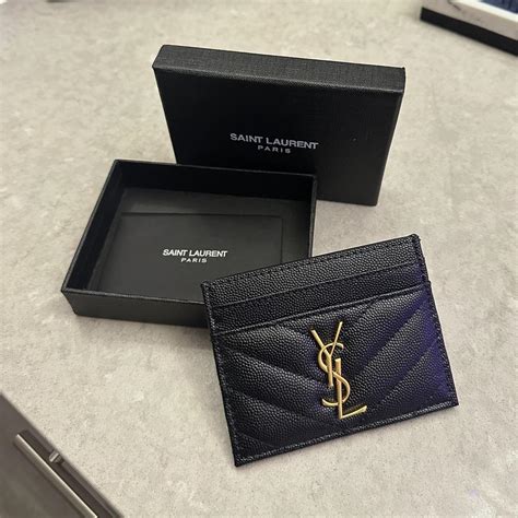 fake card holder ysl|ysl card holder authenticity.